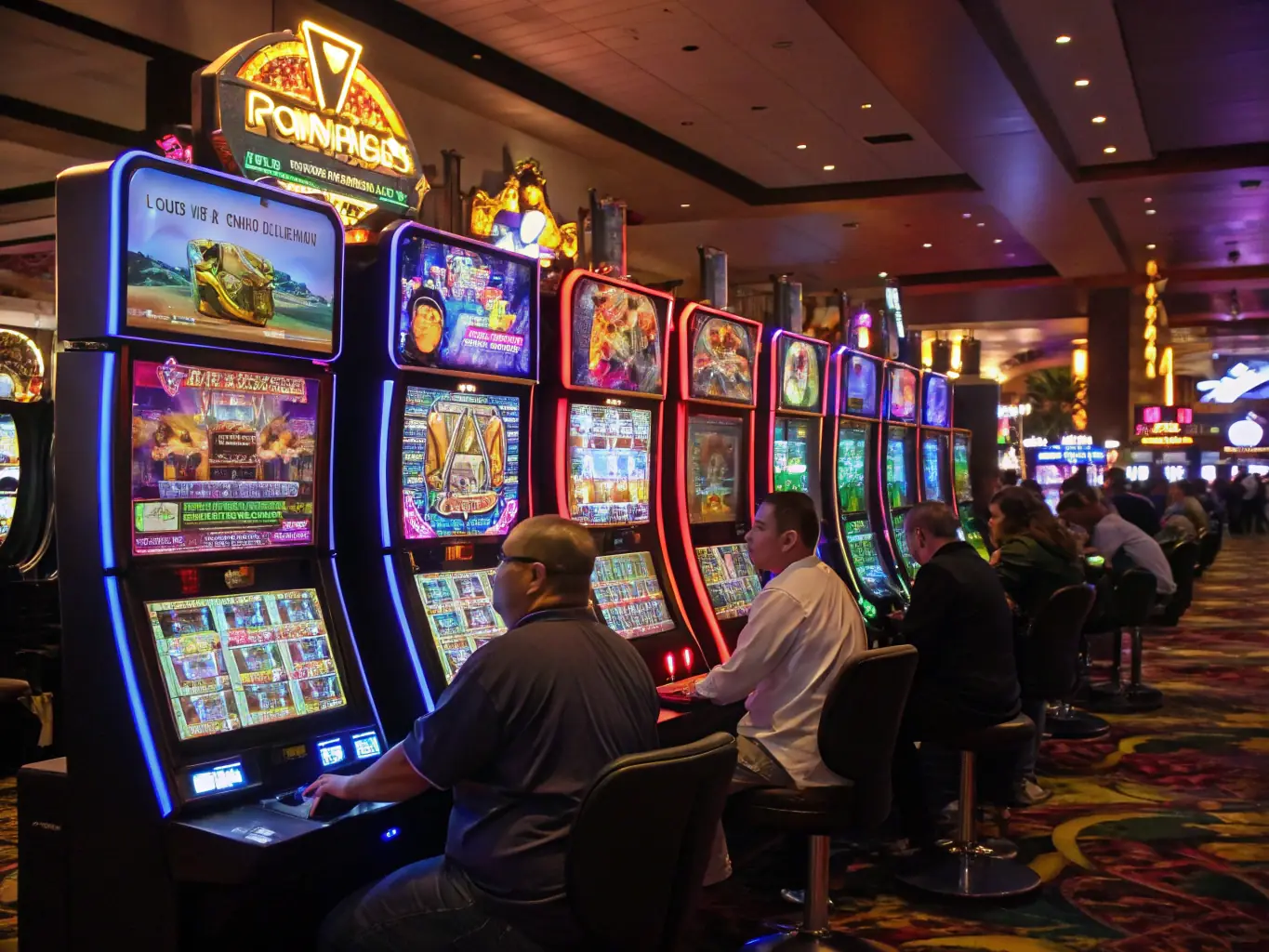A vibrant and colorful image featuring a variety of popular slot games with different themes, bonus features, and progressive jackpots, highlighting the diverse selection available at 777 Casino.